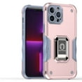 thumbnail image 2 of Bemz Phone Case for iPhone 15 Pro Max with Tempered Glass Screen Protector, Camera Protection Heavy Duty Shockproof Protection Magnetic Mount Stand Cover (Titanium Pink Gray), 2 of 6