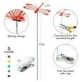 thumbnail image 3 of NiHome 15PCS Decorative Dragonfly Clips Decor for Garden, 9.8" Long Multicolor Waterproof Outdoor & Indoor Use, Versatile Clip-On Plant Decoration & Fly Deterrent, Includes Pliers for Easy Attachment, 3 of 7