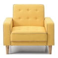 thumbnail image 4 of Glory Furniture Andrews Twill Fabric Convertible Chair in Yellow, 4 of 6