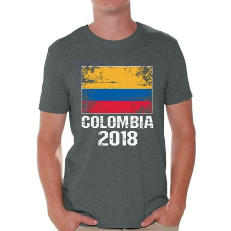 Ac Milan Soccer Shirts - Awkward Styles Colombia 2018 Soccer Shirt for Men Men's Colombian Flag Shirts