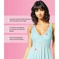 thumbnail image 3 of Exquisite Form 70107 Nylon Tricot Sleeveless Long Nightgown with Floral Lace, 3 of 7