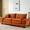 Orange, variant on Sturdy Plastic Legs Corduroy Sofa / Durable and Stable Seating