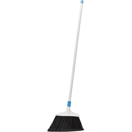 Heavy-Duty Broom, Blue and White