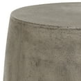 thumbnail image 5 of Safavieh Zuri Outdoor Modern Concrete Round Accent Table - Dark Grey, 5 of 6