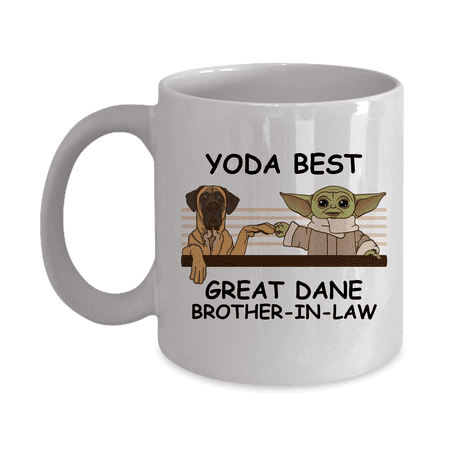 

Yoda Best Great Dane Papa - Novelty Gift Mugs for Dog Lovers - Co-Workers Birthday Present Anniversary Valentines Special Occasion Dads Moms Family Christmas - 11oz Funny Coffee Mug