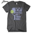 thumbnail image 3 of Pickleball T-Shirt - Funny Pickleball Tee - Dark Heather Gray, Small, 3 of 3