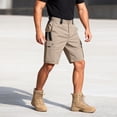 thumbnail image 5 of Athletic Tactical Cargo Shorts Mens Durable, Quick-Dry & Lightweight for Workout Hiking Shorts & Outdoor Shorts(No Belt) Khaki XL, 5 of 7