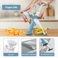 thumbnail image 3 of ONCE FOR ALL Vegetable Chopper, Thin Julienne Dicing Slicing Mandoline, Adjustable Food Slicer for Onion Cucumber Potato, 3 of 10