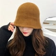 thumbnail image 4 of Lumtrix 2026 Women's Hat Soft Knitted Hat Fashion Fall Winter Fisherman Hat Travel Daily Outdoor Casual Cap Yellow One Size, 4 of 6