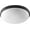 Noir, variant on 14.5 Inch 23W 1 Led Round Flush Mount-Satin Nickel Finish Quorum Lighting 902-15-65