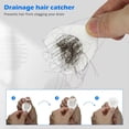 thumbnail image 4 of Drain Hair Catcher with Patented Separating Technology, Fits All Standard Tub Drains, Easy Clean Design, Reusable, 4 of 6