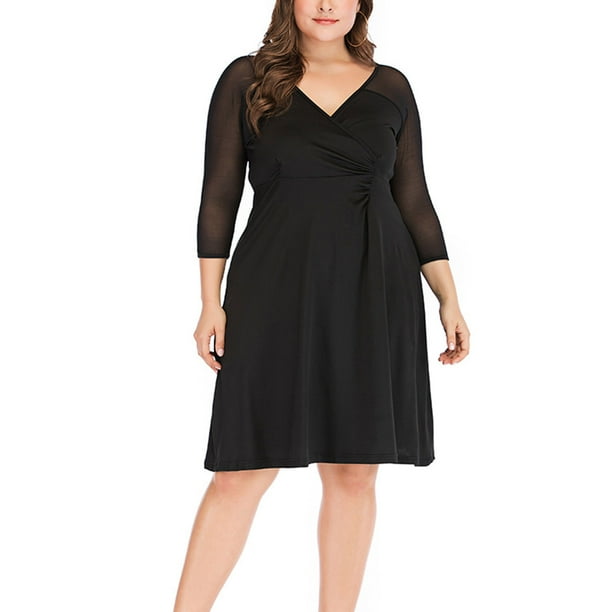 Plus size short shop wrap dress
