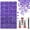 Dark Purple AB, variant on CLIQKWEN 33000Pcs Resin Jelly Rhinestones DIY Bedazzling Kit – 24 Colors 3mm Flatback Gems with 3Pcs 10ml B7000 Glue for Craft Shoes Nail Art Books Decor