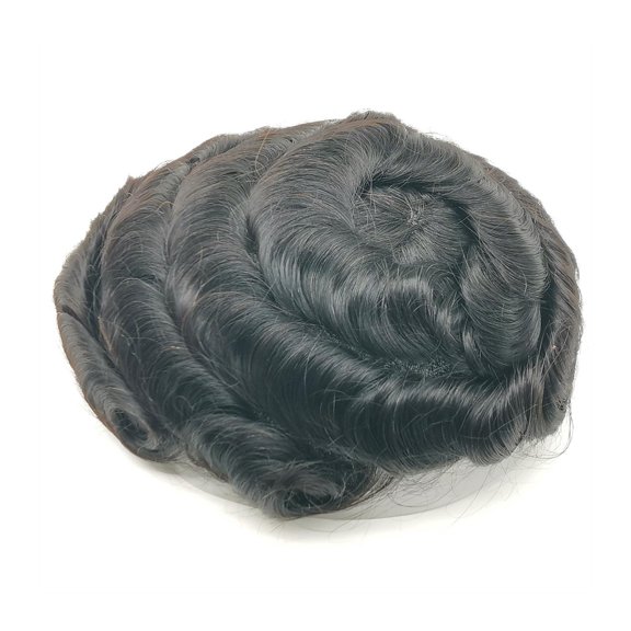 100% Real Human Hair Lace System Toupee for Men 8x10 hair pieces Mens Replacement hairpiece European
