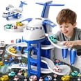 thumbnail image 1 of Avión de juguete MSKOLER con pistas de carreras para niños de 3 a 5 años, 1 of 9