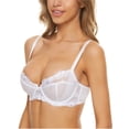 thumbnail image 2 of Wingslove Women's Plus Size Beauty Lace Bra Non Padded Unlined Underwire Bra, 2 of 5