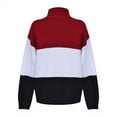 thumbnail image 7 of IROINNID Womens Sweater Turtleneck Pullover Sweater Color Block Casual Mid-Length Long Sleeve Autumn and Winter Blouse Knitting Patchwork Tops Sweaters, 7 of 7