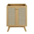 thumbnail image 6 of Modway Soma 24" Modern Wood Bathroom Vanity with Adjustable Shelf in Oak/Black, 6 of 10