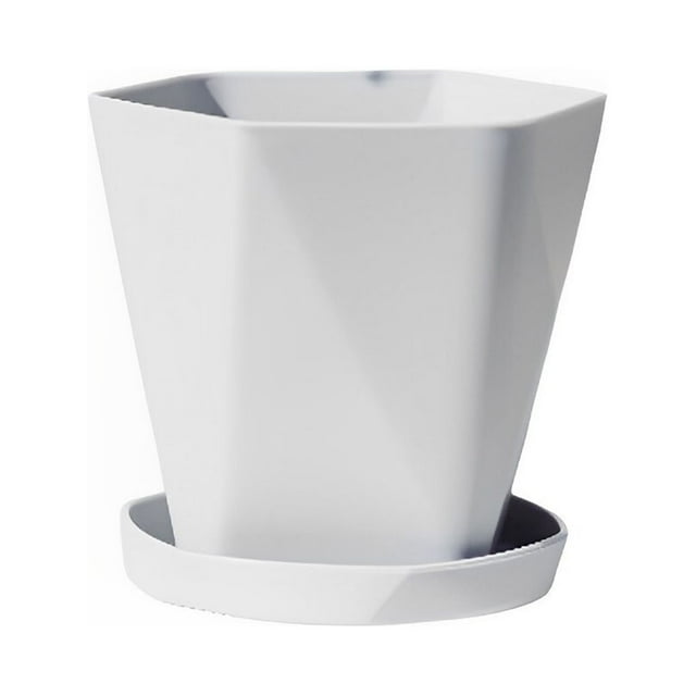 Flowerpot Gardening Base Container Garden Ornament Multiple Lightweight Drain Colors Plant Planter Practical Portable Fashionable Dark Gray