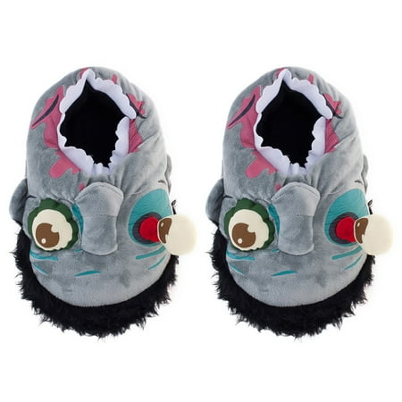 

1 Pair Halloween Cotton Slipper Horror Zombie Slippers Thickening Warm Slippers Household Anti-slip Slipper for Home Wearing (Gr