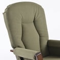 thumbnail image 6 of Norm Concept Joli Deluxe Glider Chair and Ottoman Set (Green Fabric and Walnut Frame), 6 of 6
