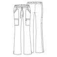 thumbnail image 7 of Cherokee Luxe Women Medical Scrubs Pant Low Rise Flare Leg Drawstring Cargo 21100, XS, Nu-Grape, 7 of 7