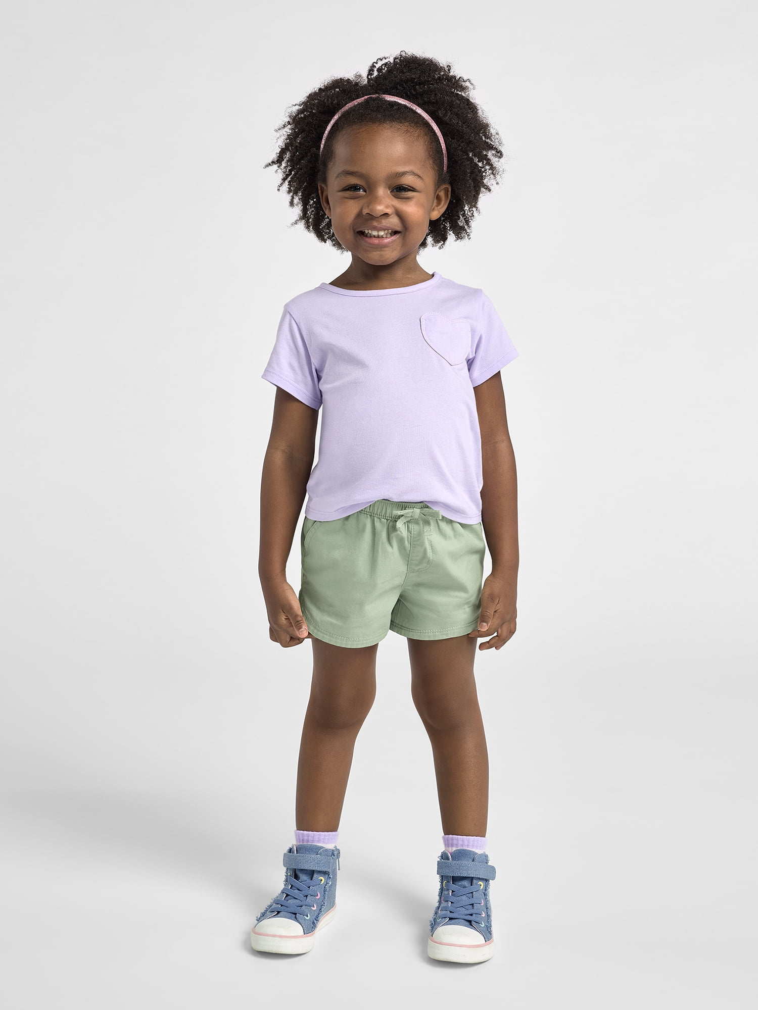 The Children's Place Baby and Toddler Girls Twill Pull-On Short Sizes, 6M-5T