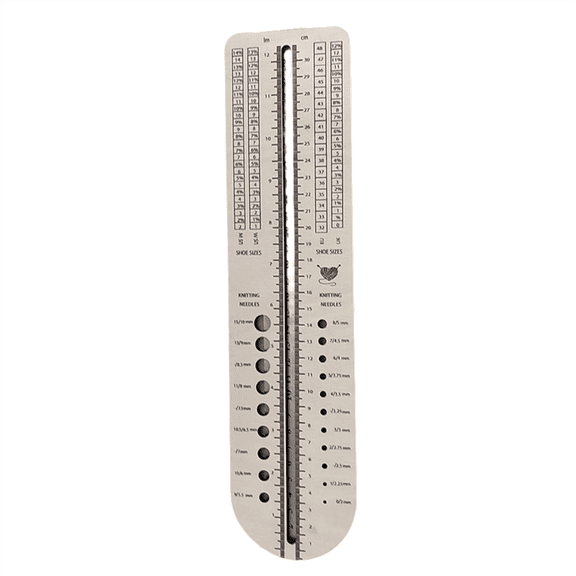 New Arrivals Sock Ruler for Knitting Wooden Needle Gauge