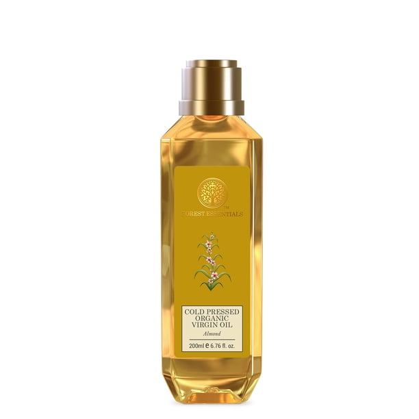 Aceite de almendras Forest Essentials orgánico prensado en frío, 200 ml