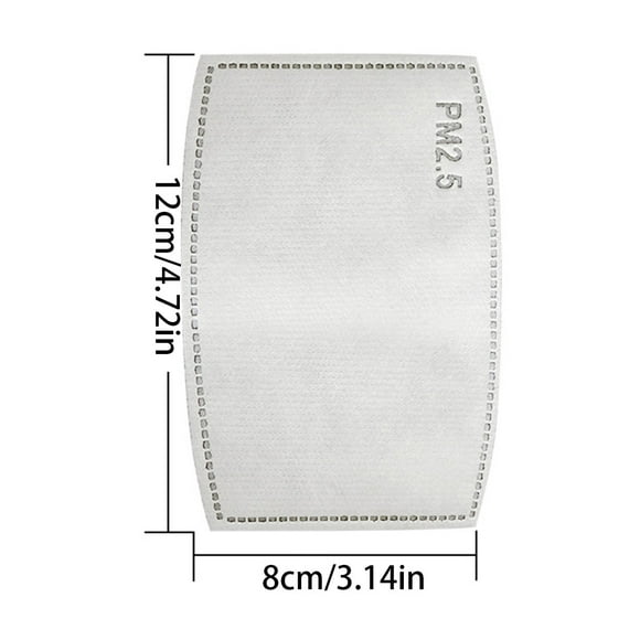 10pcs Anti-dust Face Mask 5 Layer PM2.5 Protection Filter Insert Non-woven Fabric Mouth Mask Filter