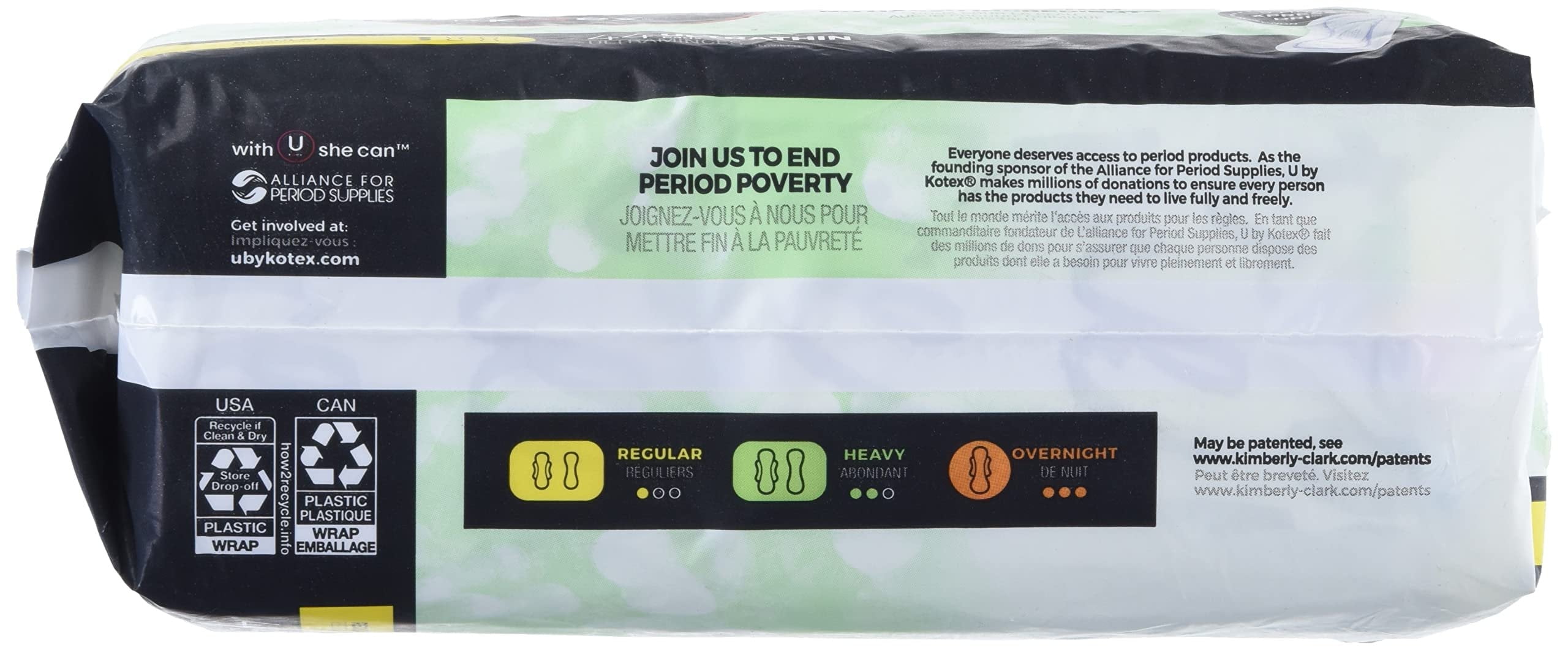 U by Kotex Security Ultra Thin Pads, Regular, Unscented, 44 Count