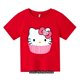 thumbnail image 3 of Camiseta de Hello Kitty para niños, ropa para niñas Kawaii, camiseta de bebé, camisetas informales de manga corta con dibujos animados de Anime para hombres y mujeres, 3 of 5