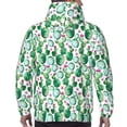 thumbnail image 7 of Naloa Cactus Plants Men's Casual Hooded Collar Drawstring Hoodies Pullover Sweatshirts Casual Long Sleeve Shirts-4X-Large, 7 of 7
