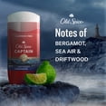 thumbnail image 4 of Old Spice Invisible Solid, Men's Deodorant Stick, Captain Scent, 3.0 oz, 2 Pack, 4 of 16
