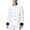 White, variant on GrmtClth Chef Jacket for Men Double-Breasted Classic Cook Jacket Long Sleeve Lightweight Work Uniform Dark Green XS