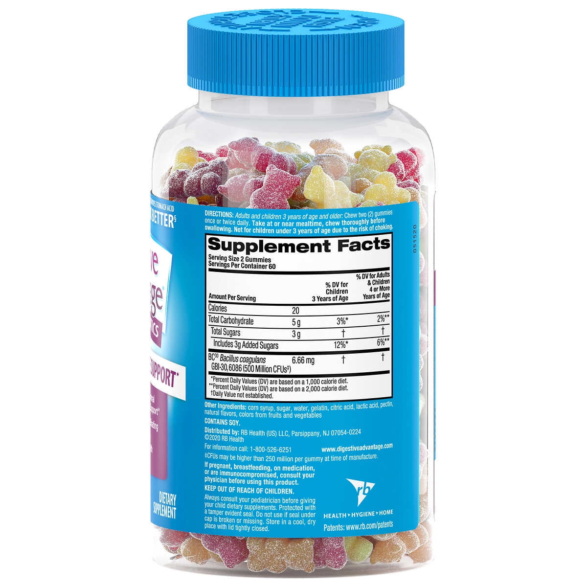 Schiff Digestive Advantage Probiotic, 120 Gummies - Walmart.com
