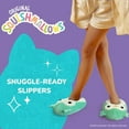thumbnail image 2 of Squishmallows Slippers Plush Lightweight Warm Comfort Soft Slipper House Shoes for Kids Girl Boy, Turquoise Cream Size: 2-3, 2 of 7