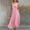 *Pink, variant on ClodeEU Women's Sleeveless V Neck Midi Dress,Casual A Line Dress with Button and Pockets Army Green,Women's Plus L