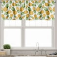 thumbnail image 3 of Ambesonne Yellow and White Valance & Curtain, Ripe Pineapple, 55"x36", Earth Yellow Green White, 3 of 6