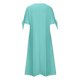 thumbnail image 4 of Vestido Corto de Manga Larga para Mujeres Moda Verano Casual Cuello en V Botón de Manga Corta Vestido Largo, 4 of 6