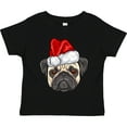 thumbnail image 3 of Inktastic Christmas Pug Dog Santa Boys or Girls Toddler T-Shirt, 3 of 5