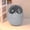 Gray, variant on MOAOASPER Cute Animal Desktop Trash Can 6.3 Inch, Mini Tabletop Waste Bin with Clear Lid and Cat Face, Plastic Storage Organizer for Desk Office Bedroom (3 Colors)