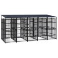 thumbnail image 3 of vidaXL Chenil Extérieur pour Chien avec Toit en Acier 9,22 M2, 3 of 5