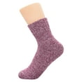 thumbnail image 4 of American Trends Merino Wool Socks for Women Cozy Soft Hiking Socks Fall Winter Thermal Knit Socks Slouchy Crew Cut Socks Fit US Size 6-9, 4 of 5