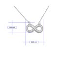 thumbnail image 2 of Gargantilla infinito circonias 45cm Plata 925 Horoz WP573, 2 of 3