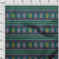 thumbnail image 2 of oneOone Cotton Poplin Fabric Stripe|Chevron & Tree Block Printed Fabric 1 Yard 42 Inch Wide, 2 of 4