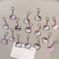 thumbnail image 4 of Lovely Cartoon Cat Acrylic Keychain Anime Figures Keychain Backpack Pendant Keyring Double-sided Kids Toys Accessories Gift, 4 of 5