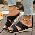 thumbnail image 1 of MKLEKYY Sandalias para Mujer, Cómodas, Informales, Con Punta Abierta y Tacón de Cuña, para Primavera, Verano y Otoño, para Uso Diario Con Pantalones Cortos y Vaqueros., 1 of 4
