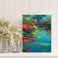 thumbnail image 2 of Frog and Flower Canvas Wall Art, Botanical Animal Print for Living Room Bedroom Bathroom Kitchen Office Den Home Decor, 2 of 8