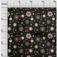 thumbnail image 2 of oneOone Cotton Silk Black Fabric Asian Suzani Sewing Fabric By The Yard Printed Diy Clothing Sewing Supplies 42 Inch Wide, 2 of 5